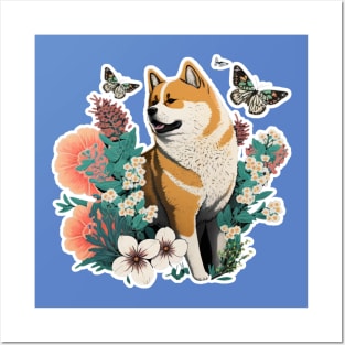 Akita Dog Posters and Art